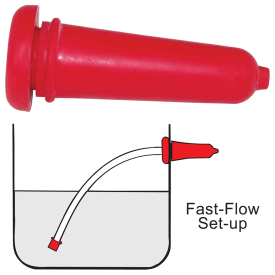 Picture of Excal Fast-Flow Calf Nipple - Red