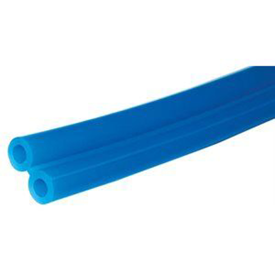 Picture of Custom-Cut 9/32" ID Twin Blue Silicone Vacuum Tubing--Foot