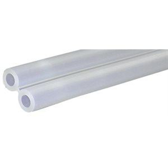 Picture of 9/32" ID Twin Clear Silicone Vacuum Tubing--Ctn/100'
