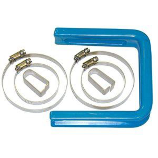 Picture of Plastic Coated U-Hanger w/4 Clamps 2 Clips-Bagged