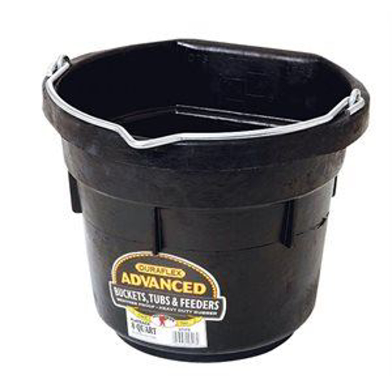 Picture of 8 Quart Rubber Flat-Back Bucket