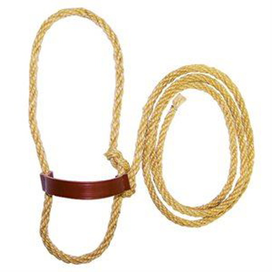 Picture of Cow Halter--1/2" Sisal w/Leather Nose Band--Bulk
