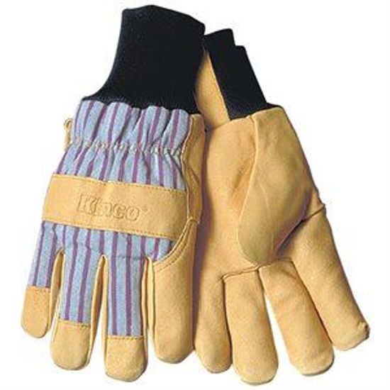 Picture of Cold Weather Leather-Palm Knit-Wrist Gloves