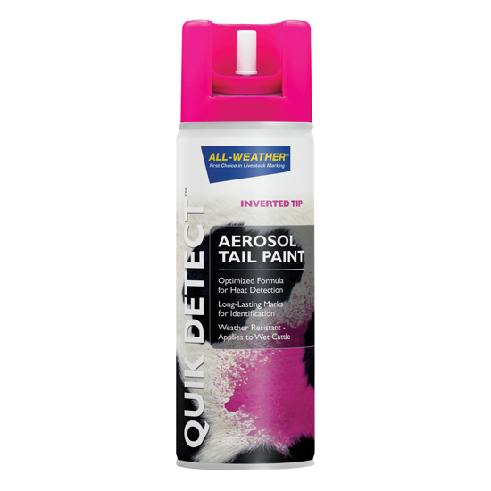 Picture of Quik Detect Tail Paint w/Inverted Tip - Fluorescent Pink