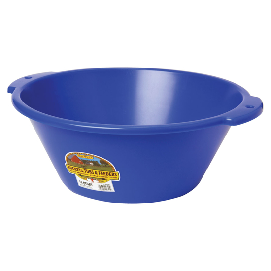 Picture of 18 Qt. Plastic Feed Pan - Blue