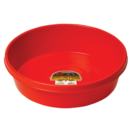 Picture of 3 Gallon Plastic Utility Pan - Red