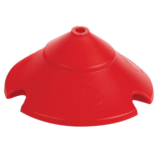 Poultry lid made of red plastic to be used with DPHF11 or DPHF22