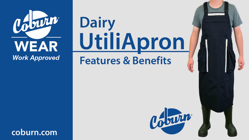 Video: CoburnWear Dairy UtiliApron - waterproof apron with towel pockets
