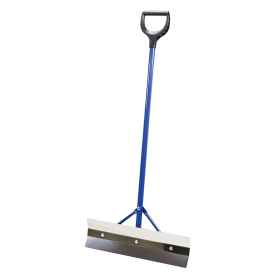 D-Handle Scraper with 24" Stainless Steel Blade on an angle