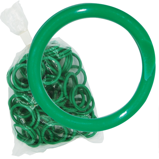 Green Poultry Bands--7/8" ID--pkg/50