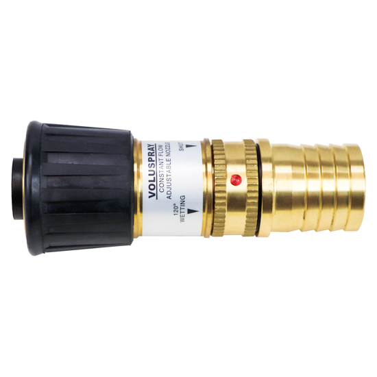 Voluspray Nozzle with 1-1/2" Brass Barbed Hose Fitting
