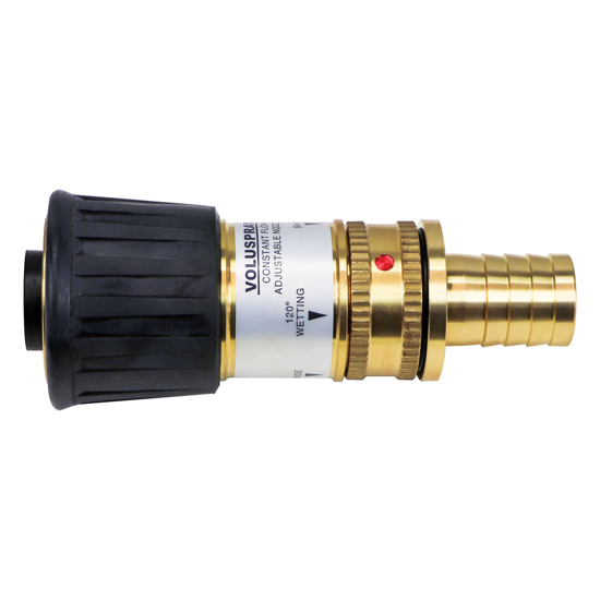 Voluspray Nozzle with 1" Brass Barbed Hose Fitting
