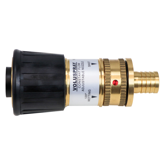 Voluspray Nozzle with  3/4" Brass Barbed Hose Fitting