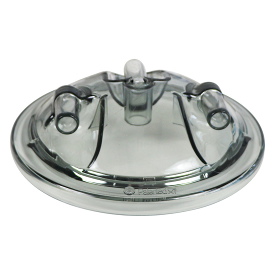 Clear Fresh Cow Lid with 3  - 5/8" Nipples--Lid Only