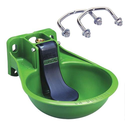 644-3262 (EA) - Forstal Paddle Water Bowl w/2 U-Clamps w/Label