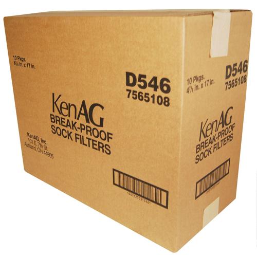 D546 (EA) - KenAG 4-7/8"x17" Breakproof Filter Sock--10 x 50