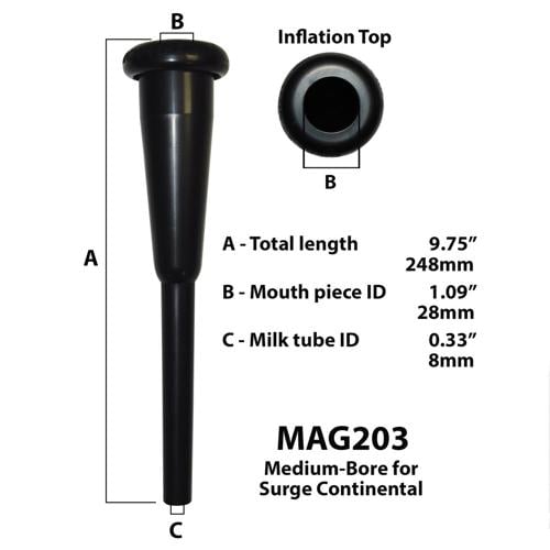 MAG203-4 (EA) - MAGNAFLEX Medium-Bore Inflation f/Surge Continental--Bag/4
