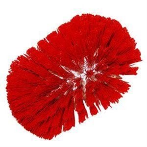 Bulk Tank Brush w/Red Poly Bristles--5.5" x 7.5"