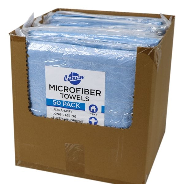 Blue Microfiber Dairy Towels--pk/50