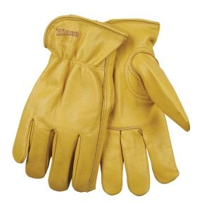 22728 Unlined Cowhide Gloves w/ Elastic Back