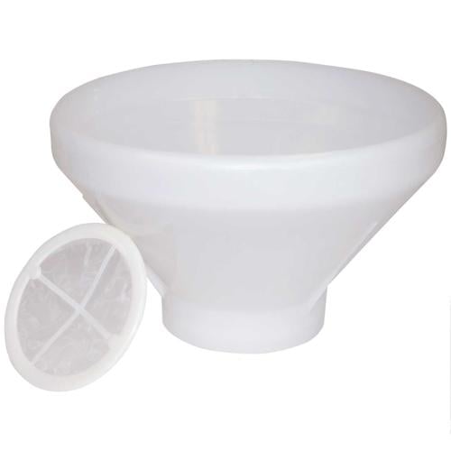 100550.jpg 100550 (EA) - Large Plastic Milk Strainer w/Filter Screen