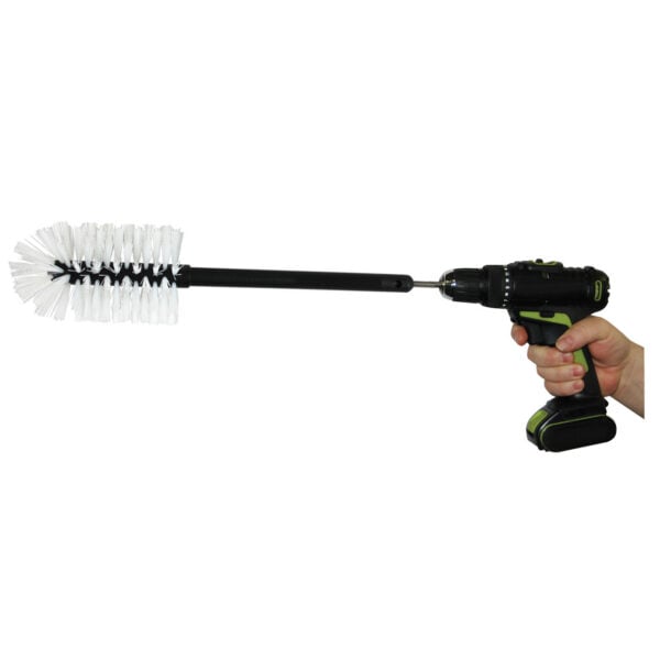 1030-148 (EA) - Stiff Nursing Bottle Brush f/Cordless Drill (RB7768)