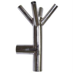 120120V (EA) - SS Distributor Tee w/ Vent--5/8"