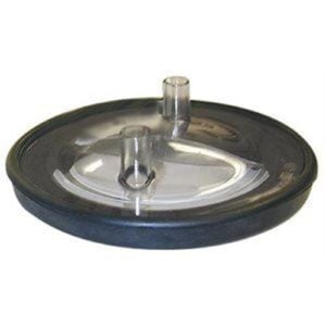 140425 (EA) - Clear Fresh Cow Lid w/Two 5/8" Nipples--Complete