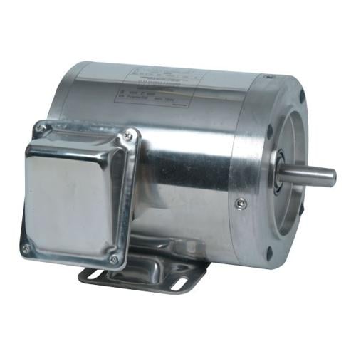 191209 (EA) - 1HP, 3 Phase SS Washguard Motor, 56HC Frame, w/ 5/8" Shaft