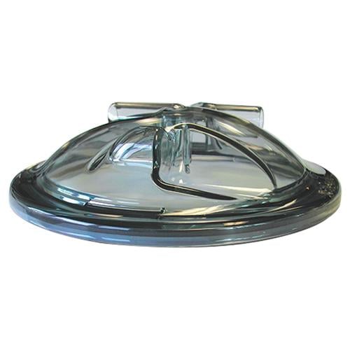 3100032 (EA) - Clear Fresh Cow Lid w/Two 3/4" Nipples--Complete