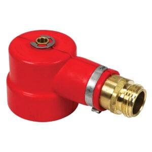 366-0006 (EA) - Red Rubber Cap w/Bushing for Cattle Pump System