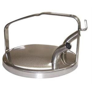4008073 (EA) - SS Fresh Cow Lid w/Locking Handle f/DeLaval--Complete