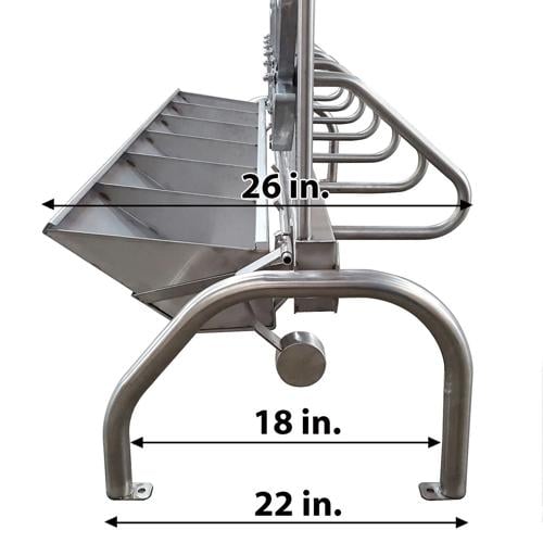 4214106L (EA) - Sheep/Goat Basic Stall w/o Gates 1x6 (Left Entry)