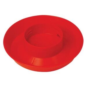 742RED (EA) - Screw-On Poultry Jar Waterer Base - 1 Qt.
