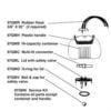 97QMR (EA) - 3/8"x20" Rubber Hose f/Coburn QuarterMilker
