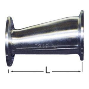 CC31EC-15-10 (EA) - Eccentric Reducer (Clamp/Clamp)--1.5" to 1"