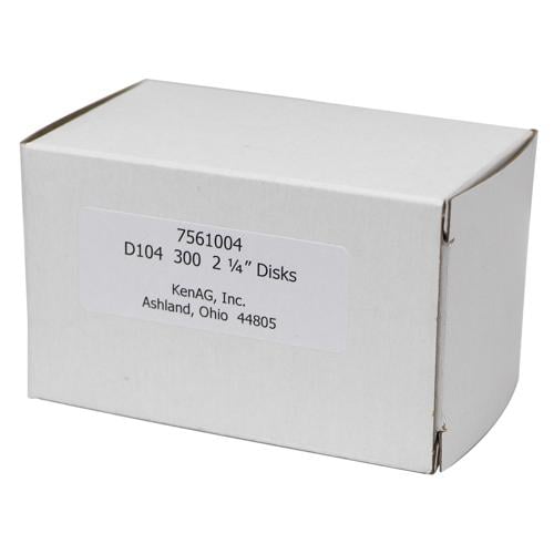 D104.jpeg D104 (EA) - KenAG 2-1/4" Non-Gauze Filter Disk--10 x 300