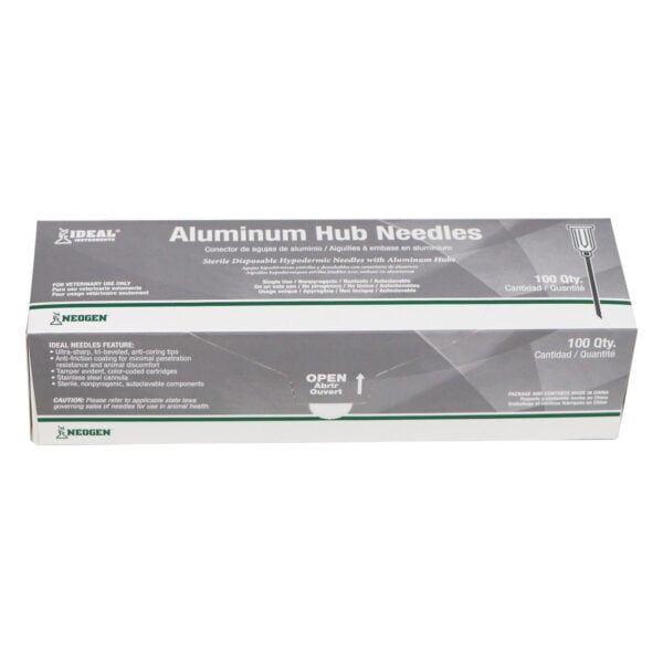 Aluminum Hub Needles, 16 gauge, Pack of 100