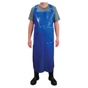 P-1030-344 Coburn Blue Disposable Apron--Box/25